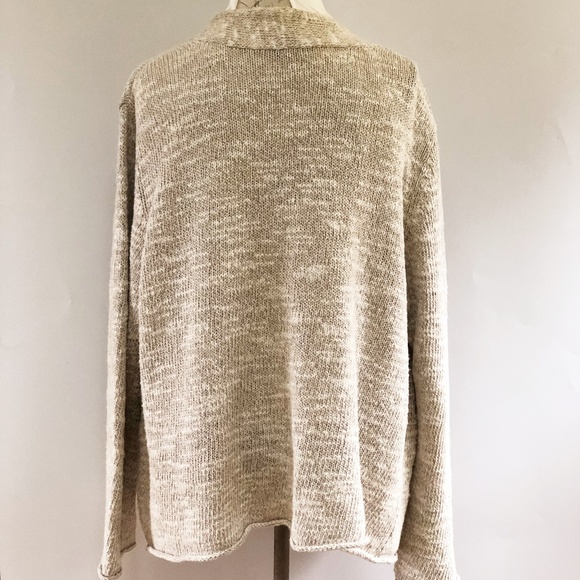 Eileen Fisher Linen-Silk-Cotton Summer Cardigan - Picture 6 of 8